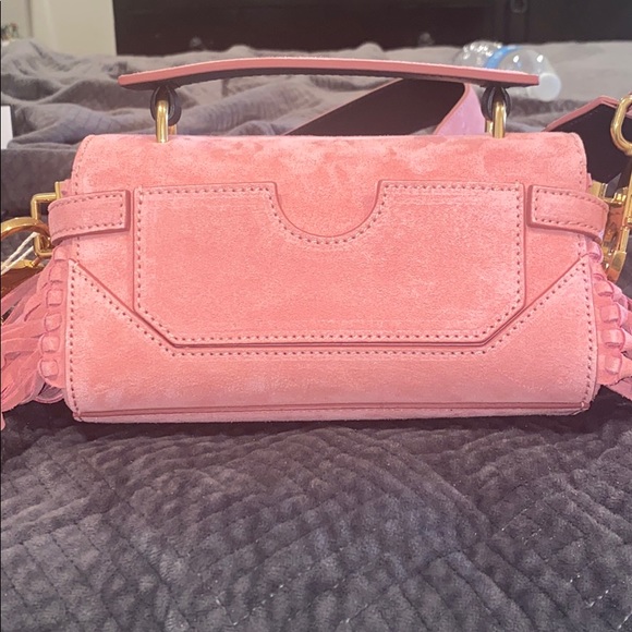 💥SOLD!💥 BALMAIN B-BUZZ BAGUETTE SUEDE BAG - Picture 10 of 11